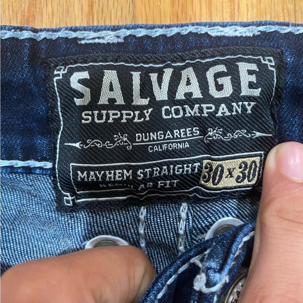 Salvage Mayhem Straight Regular Fit Jean SZ 30 - Picture 2 of 7